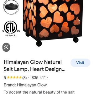 Natural salt lamp. Himalayan glow. New in box never opened.